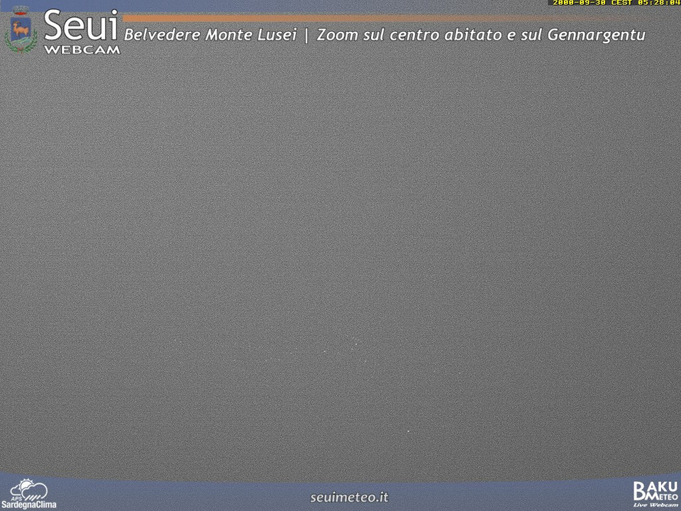 time-lapse frame, Monte Lusei Seui webcam