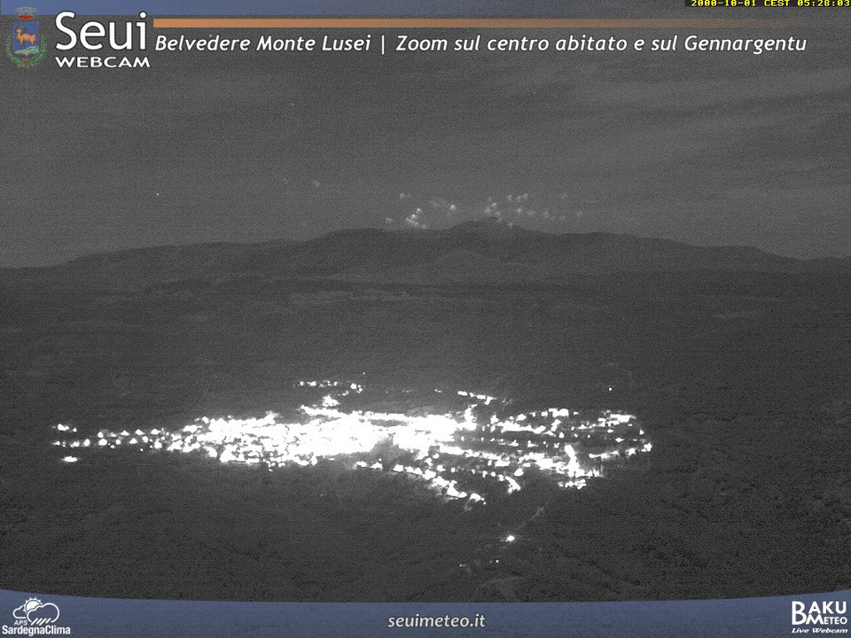 time-lapse frame, Monte Lusei Seui webcam
