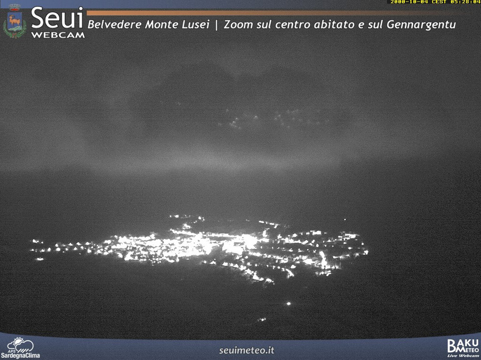 time-lapse frame, Monte Lusei Seui webcam