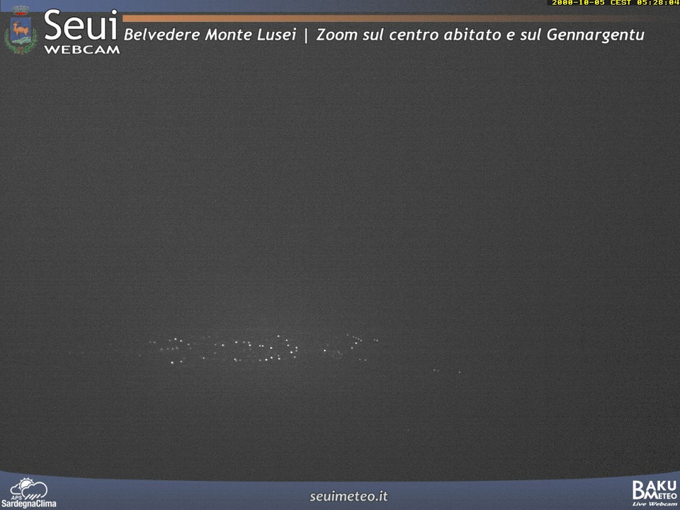 time-lapse frame, Monte Lusei Seui webcam