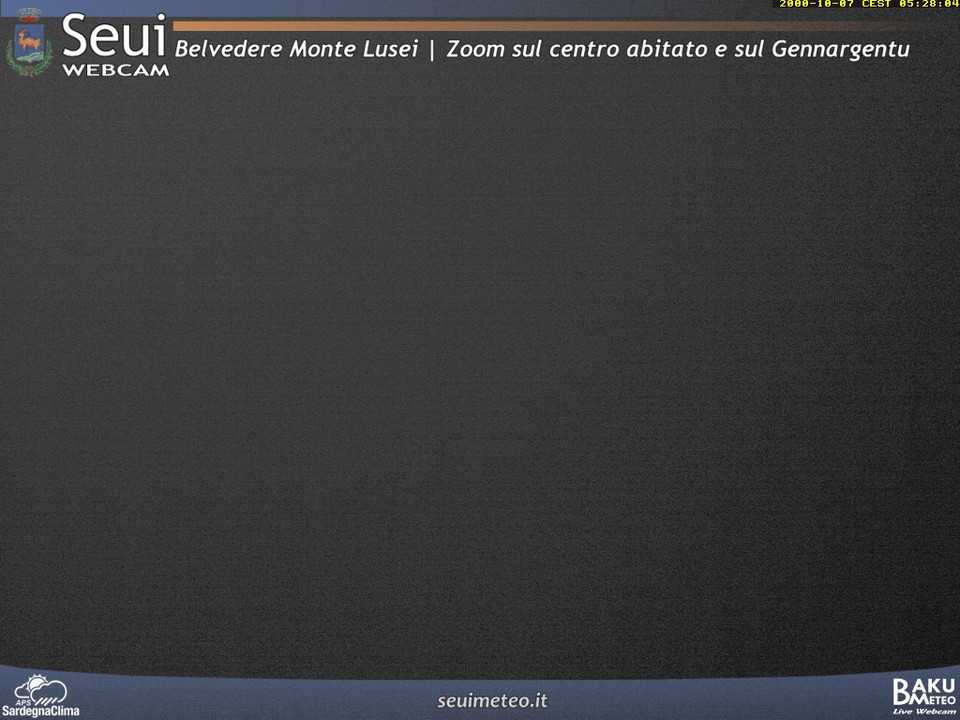 time-lapse frame, Monte Lusei Seui webcam