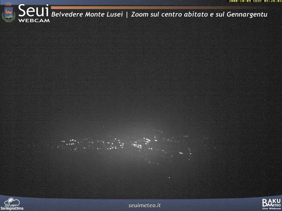 time-lapse frame, Monte Lusei Seui webcam
