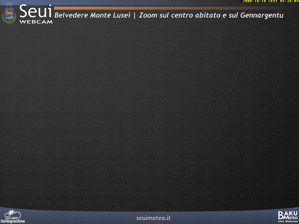time-lapse frame, Monte Lusei Seui webcam