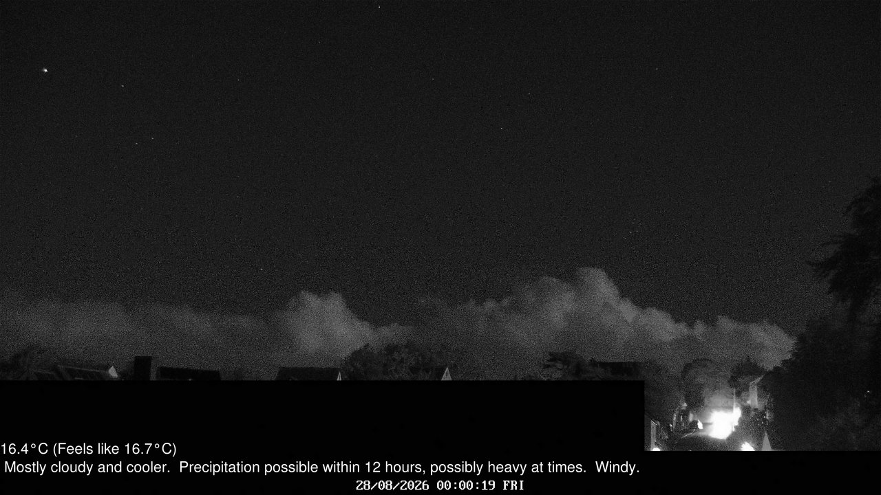 time-lapse frame, Wembury, Devon. Knighton Hill Cam webcam