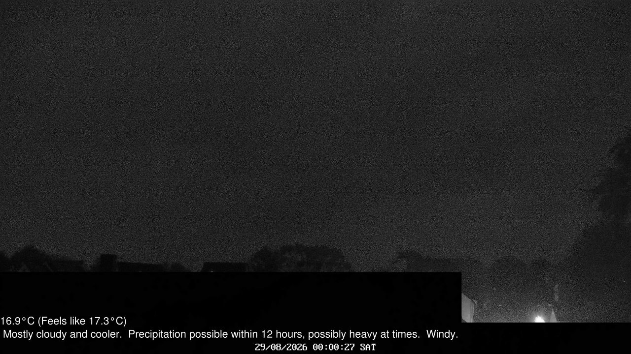 time-lapse frame, Wembury, Devon. Knighton Hill Cam webcam