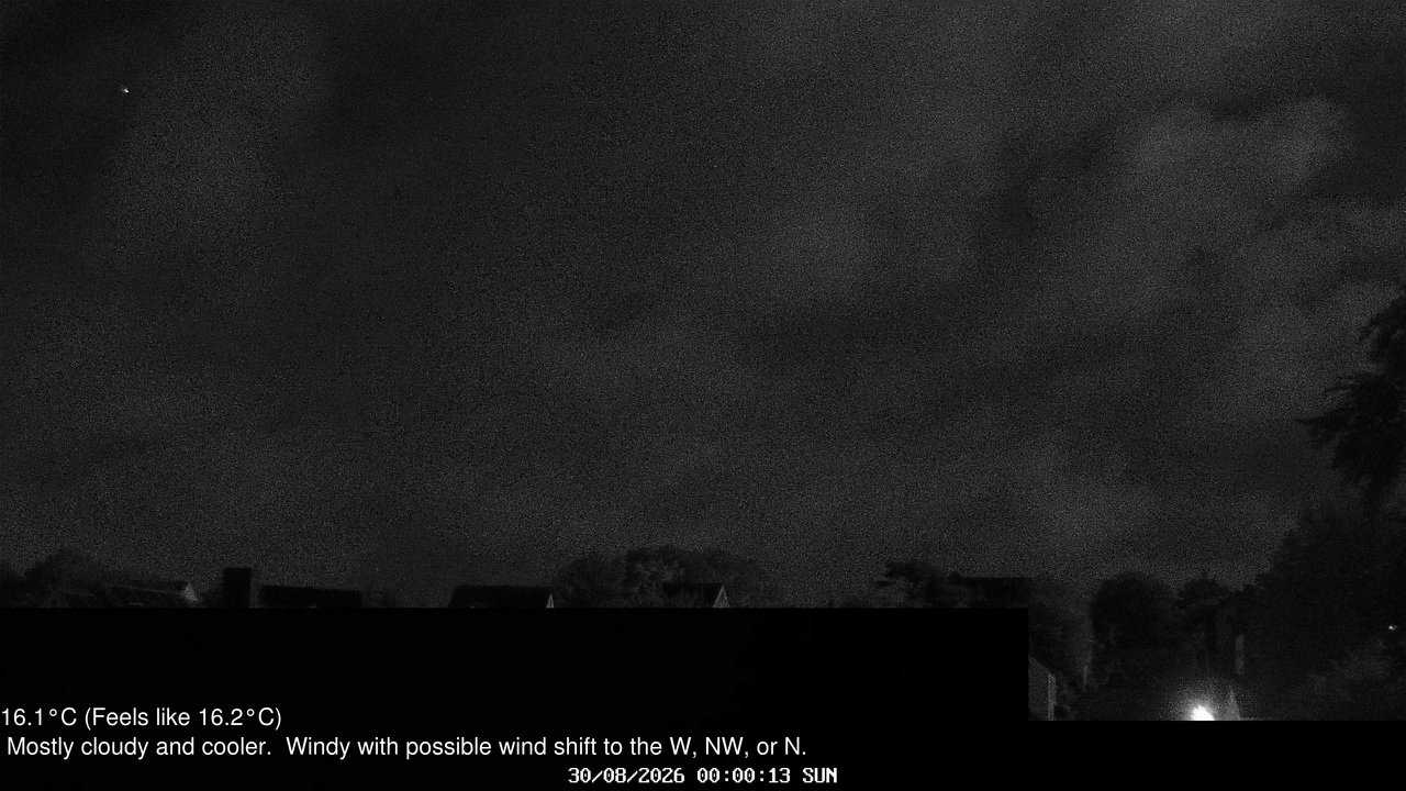 time-lapse frame, Wembury, Devon. Knighton Hill Cam webcam