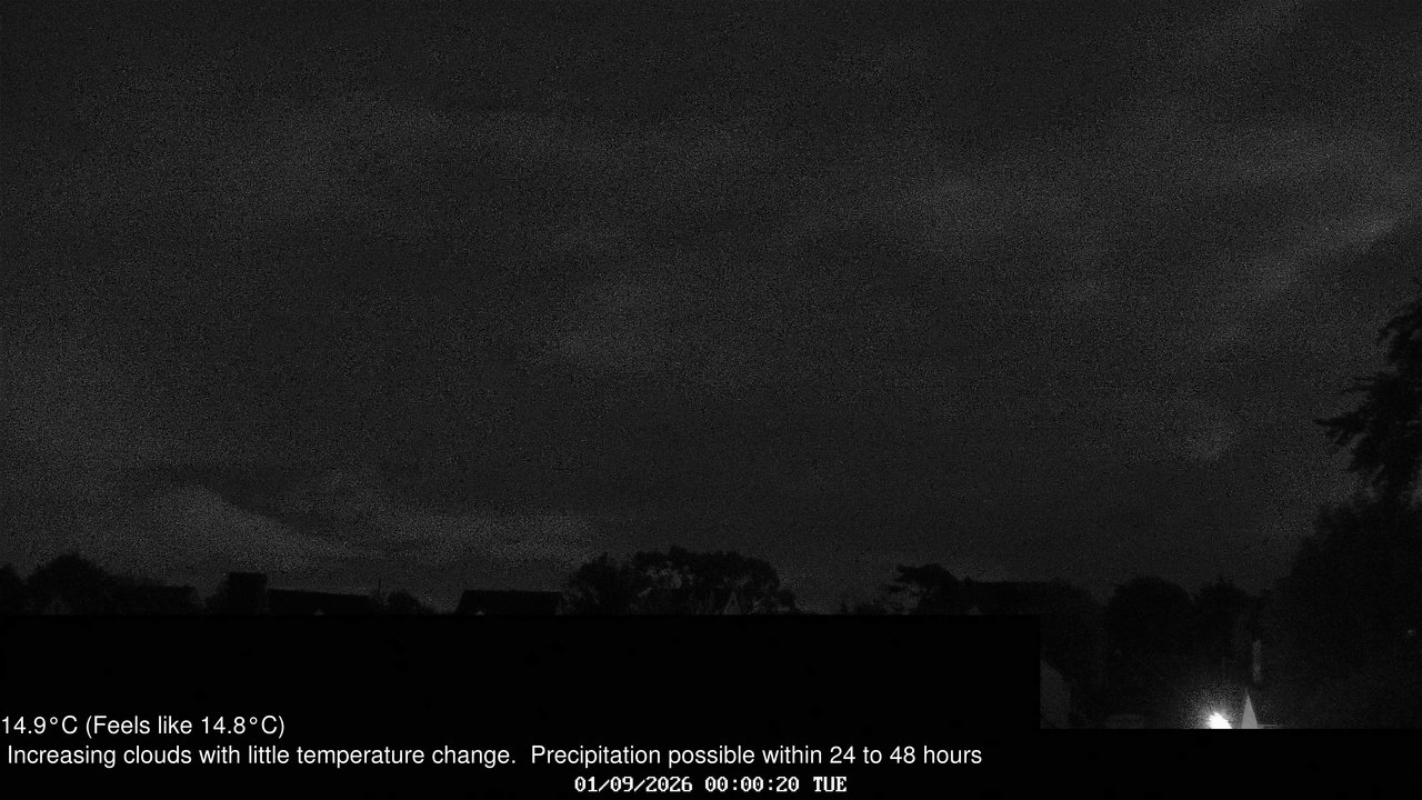 time-lapse frame, Wembury, Devon. Knighton Hill Cam webcam