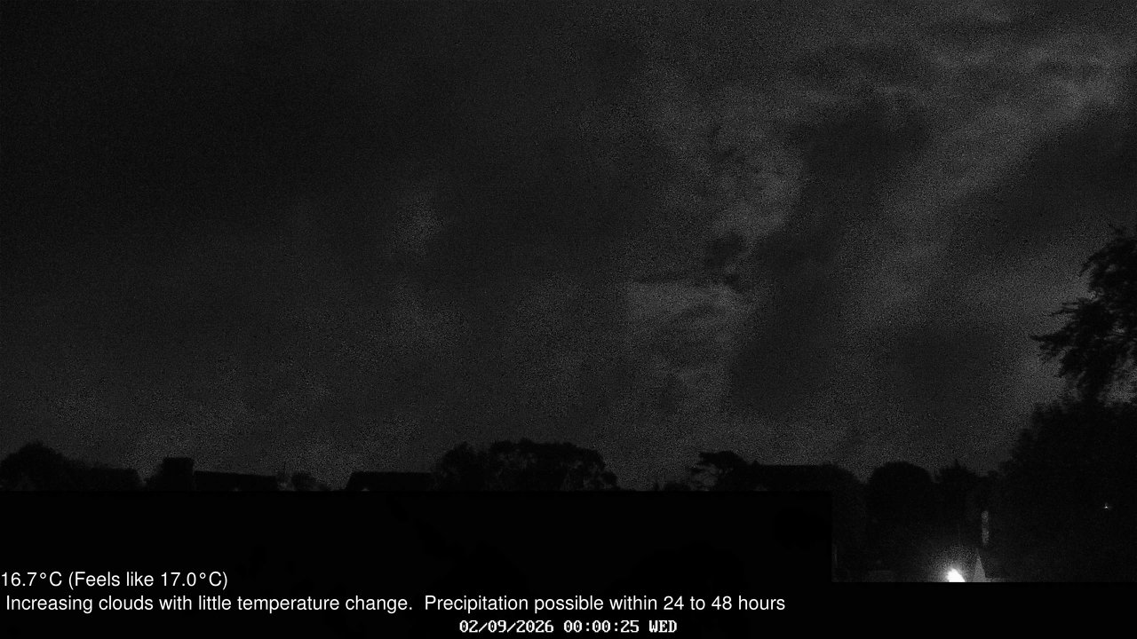 time-lapse frame, Wembury, Devon. Knighton Hill Cam webcam