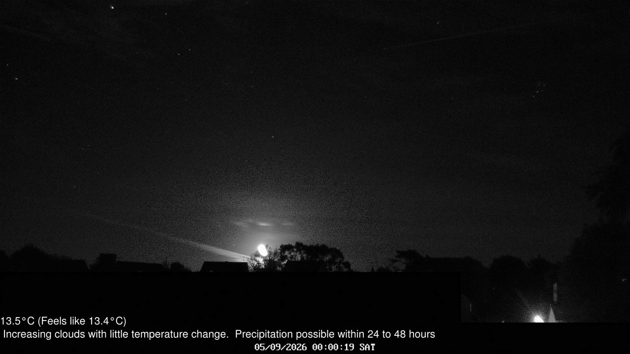 time-lapse frame, Wembury, Devon. Knighton Hill Cam webcam
