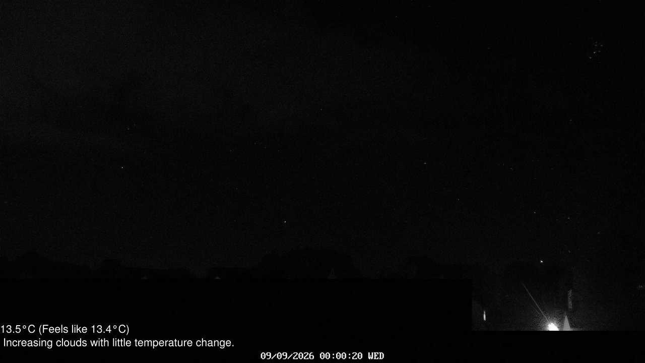 time-lapse frame, Wembury, Devon. Knighton Hill Cam webcam