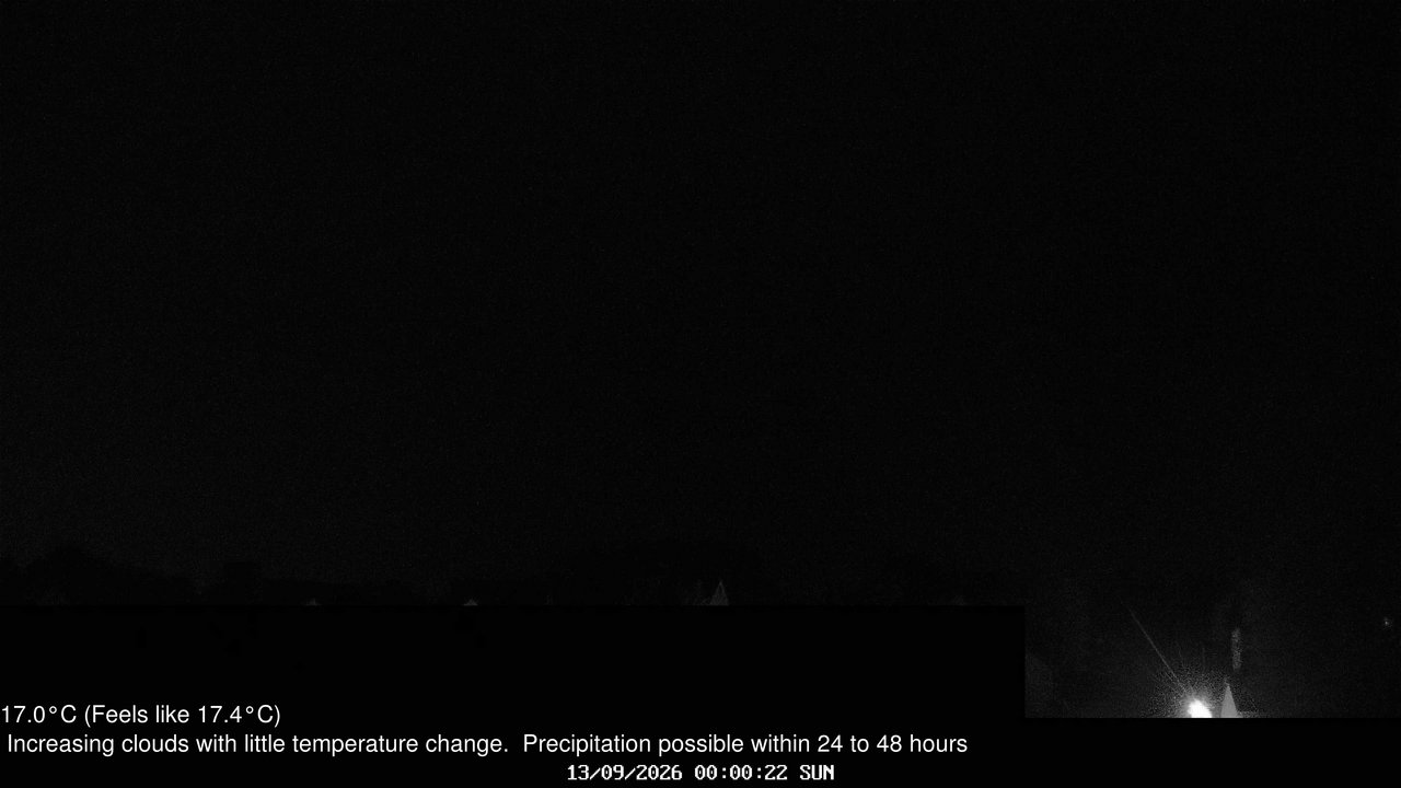 time-lapse frame, Wembury, Devon. Knighton Hill Cam webcam