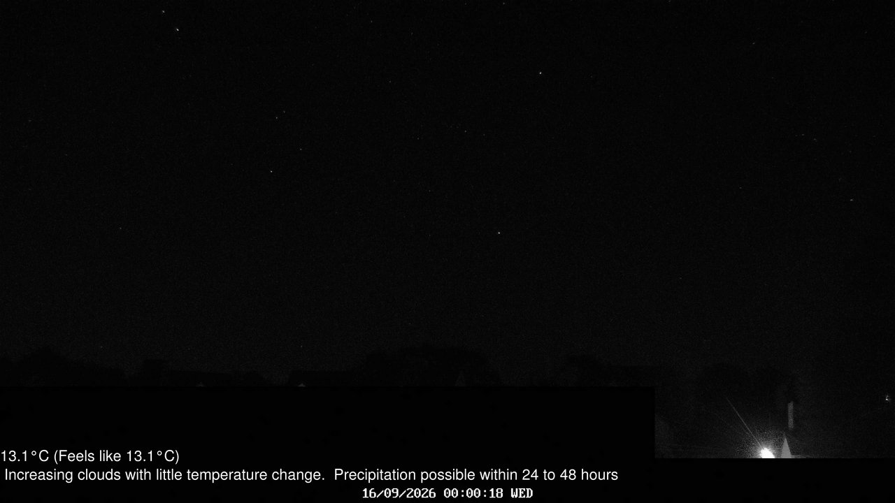 time-lapse frame, Wembury, Devon. Knighton Hill Cam webcam