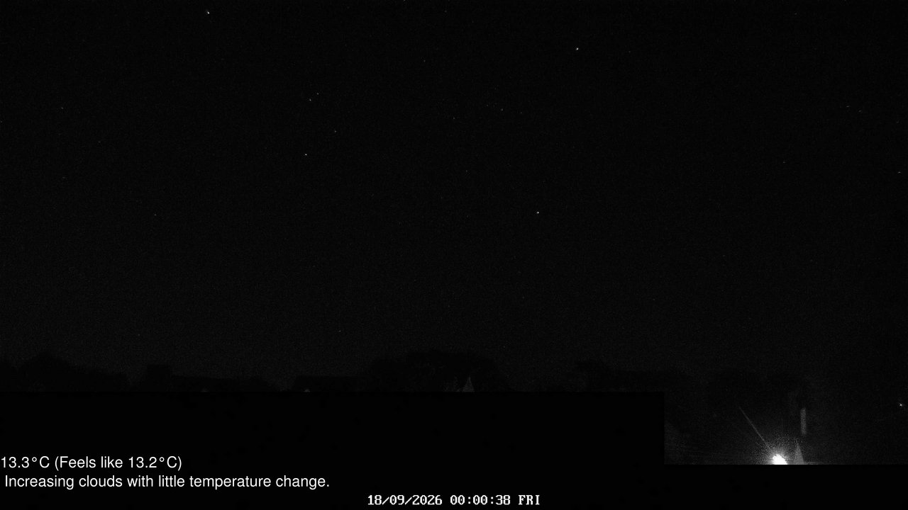 time-lapse frame, Wembury, Devon. Knighton Hill Cam webcam