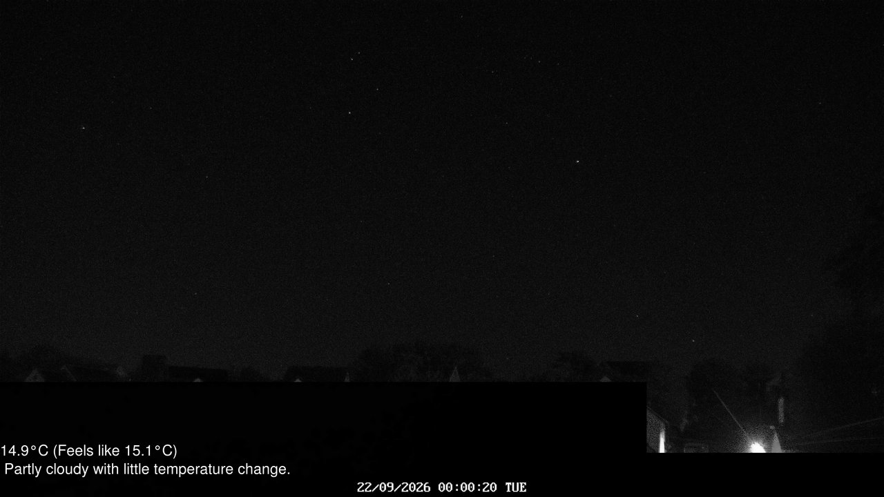 time-lapse frame, Wembury, Devon. Knighton Hill Cam webcam