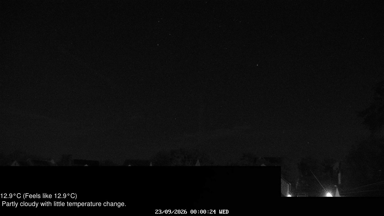 time-lapse frame, Wembury, Devon. Knighton Hill Cam webcam