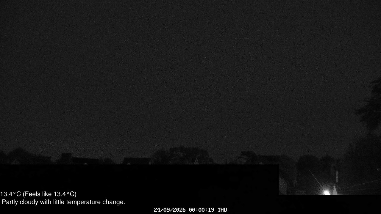 time-lapse frame, Wembury, Devon. Knighton Hill Cam webcam