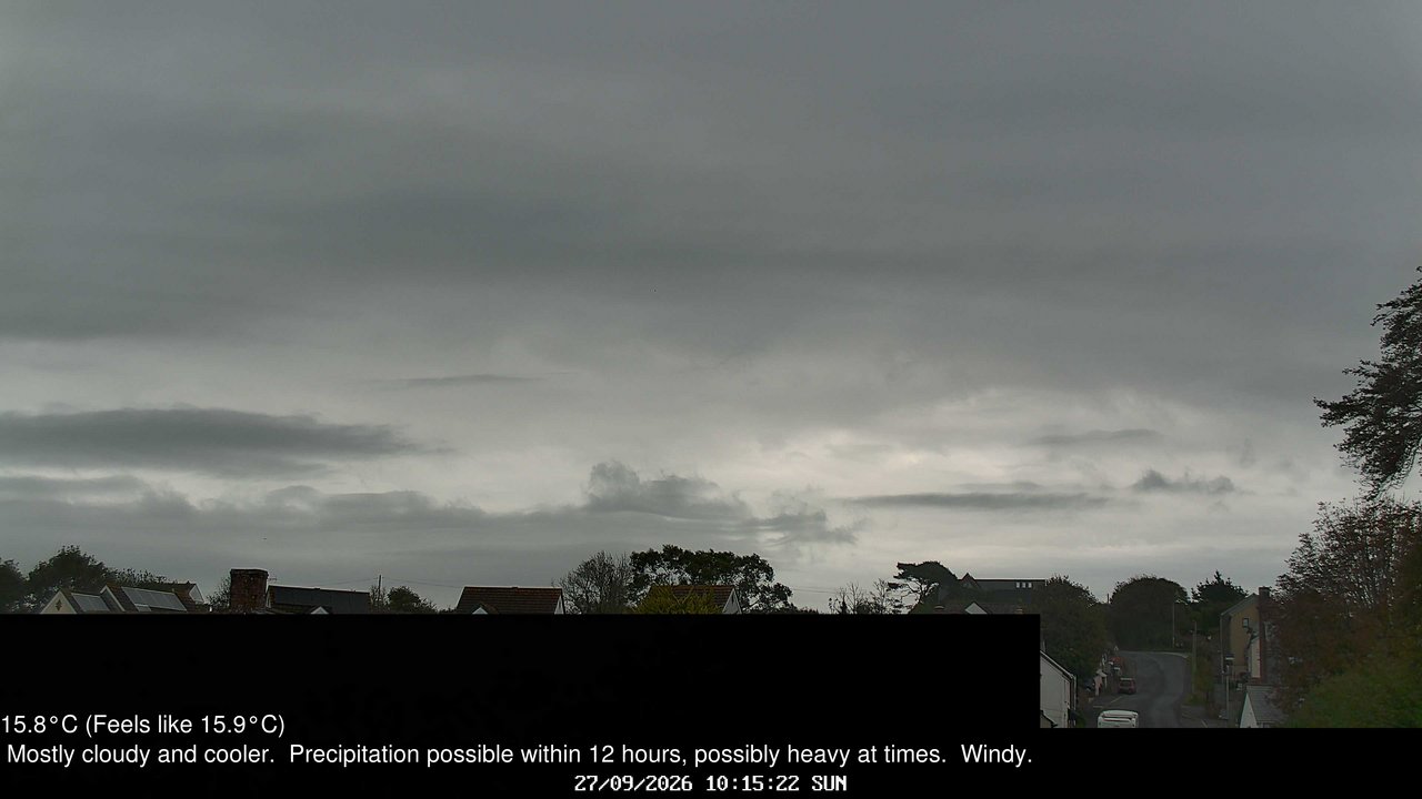 view from Wembury, Devon. Knighton Hill Cam on 2026-09-27