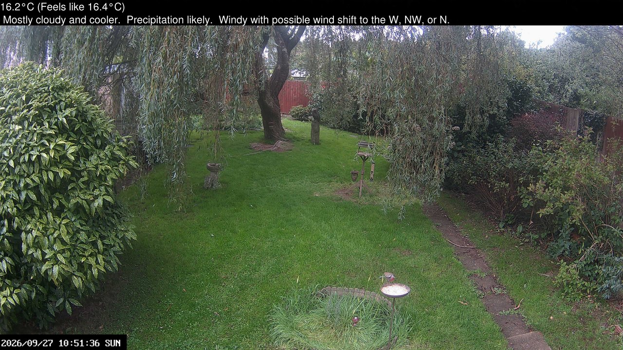 view from Wembury, Devon. Garden Cam on 2026-09-27