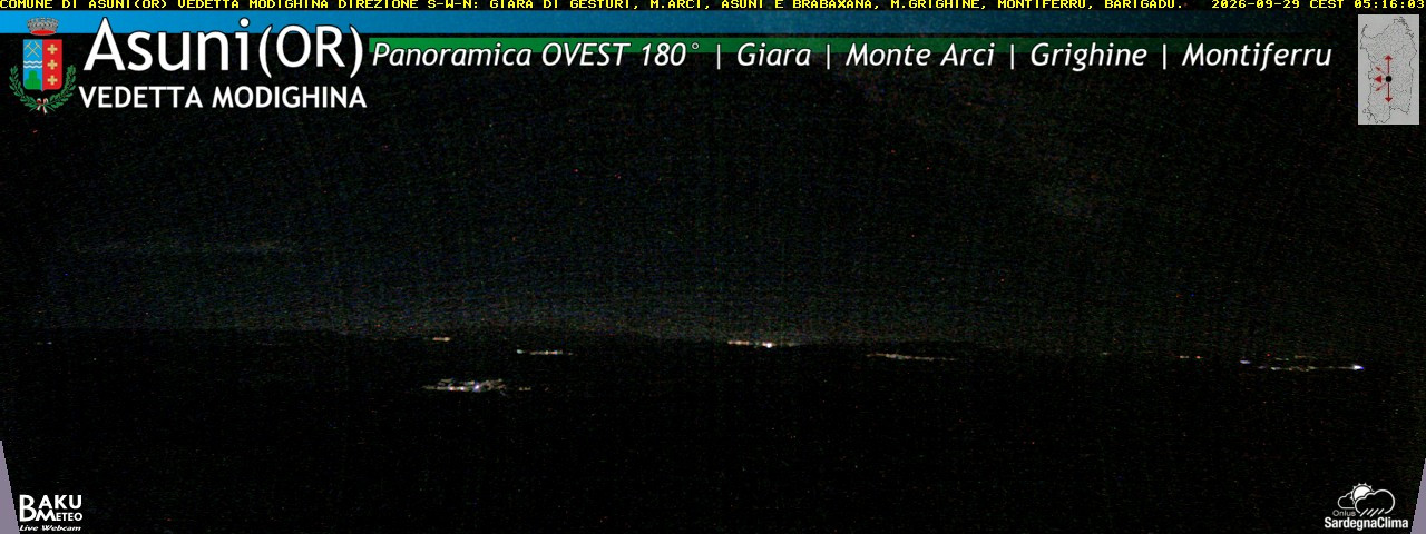 time-lapse frame, Asuni Ovest webcam