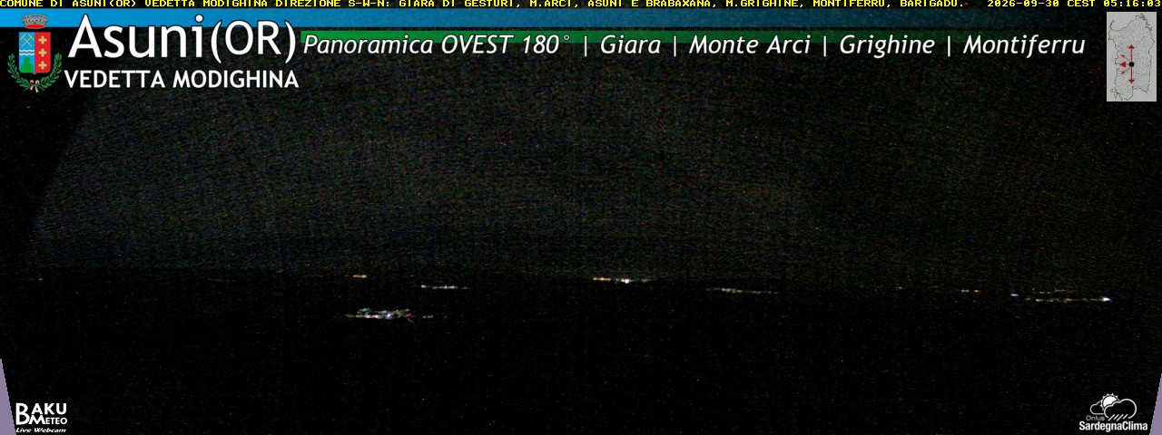time-lapse frame, Asuni Ovest webcam