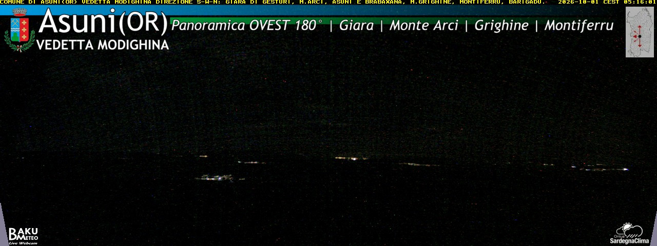 time-lapse frame, Asuni Ovest webcam