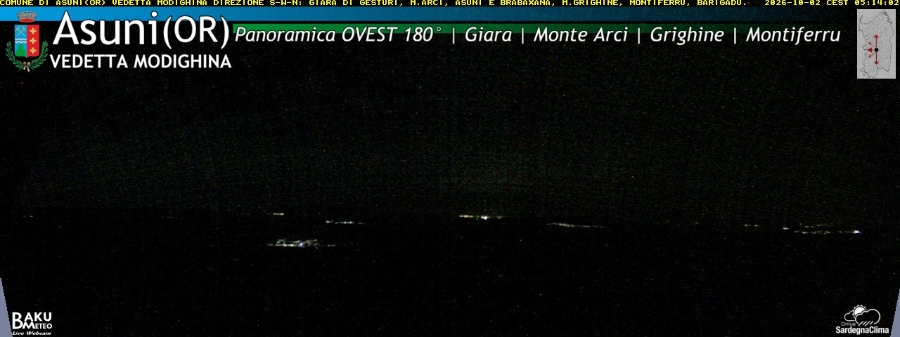 time-lapse frame, Asuni Ovest webcam