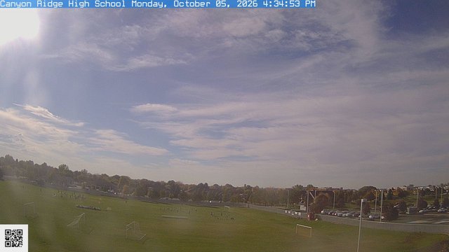 time-lapse frame, Canyon Ridge High School webcam
