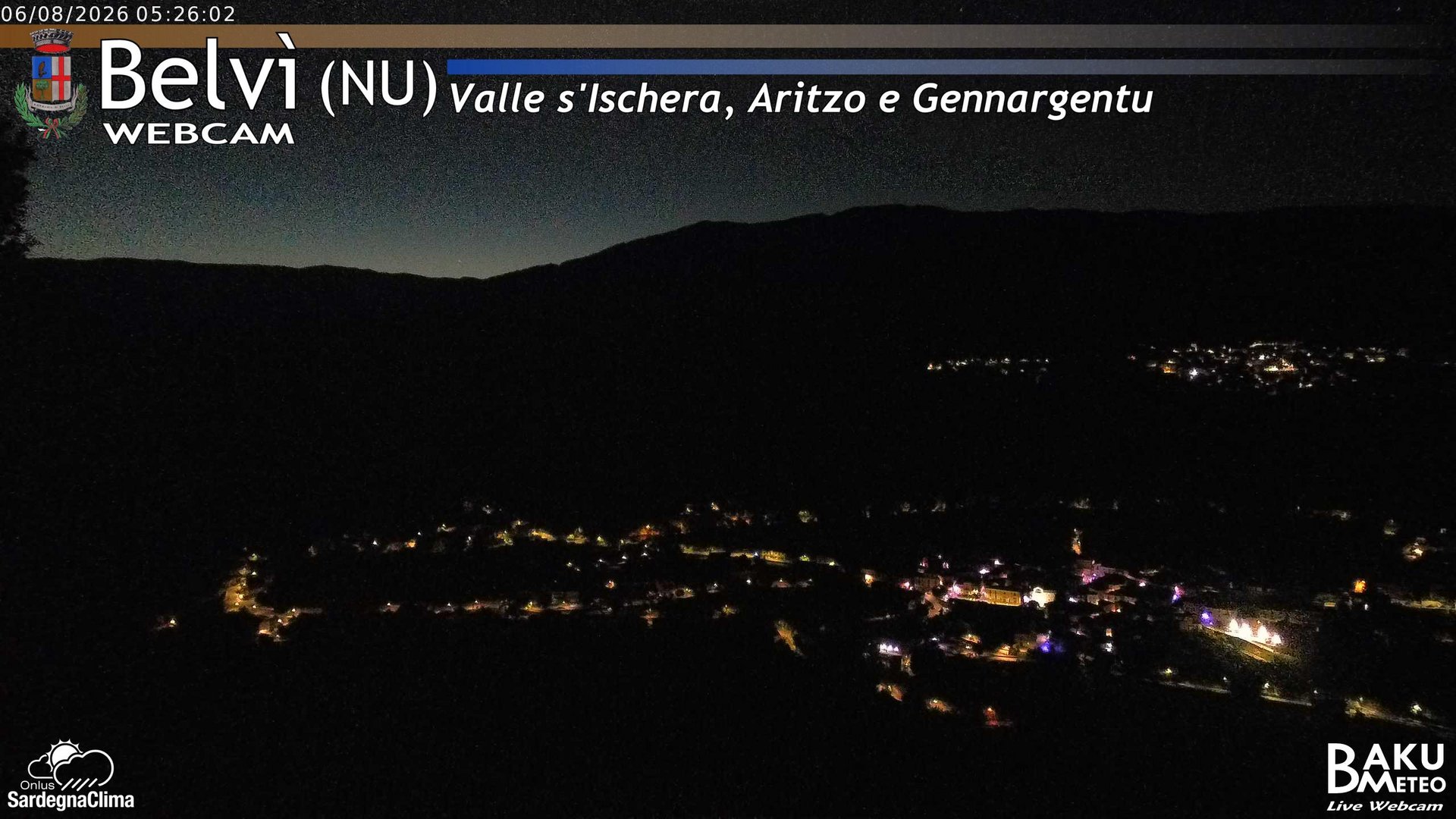 time-lapse frame, Belvì webcam