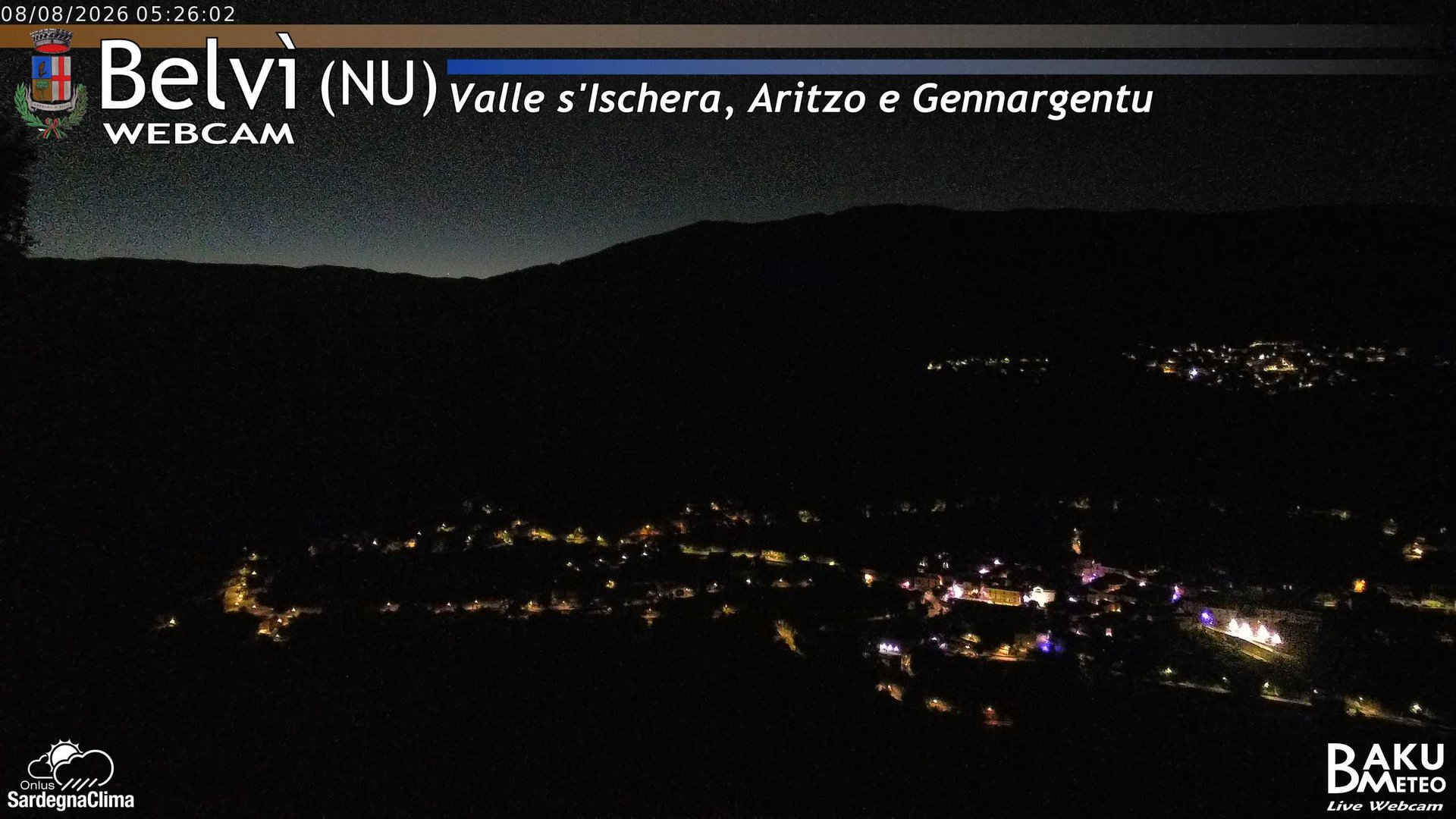 time-lapse frame, Belvì webcam