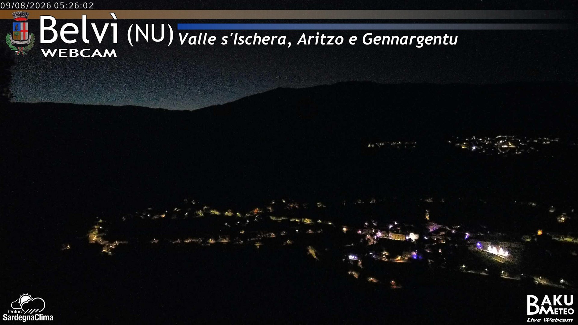 time-lapse frame, Belvì webcam