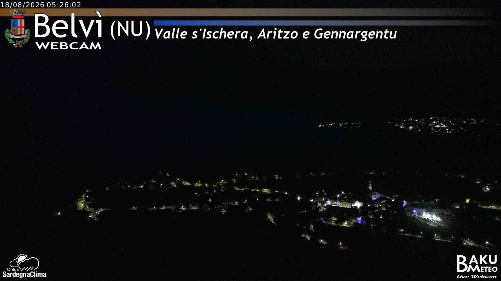time-lapse frame, Belvì webcam
