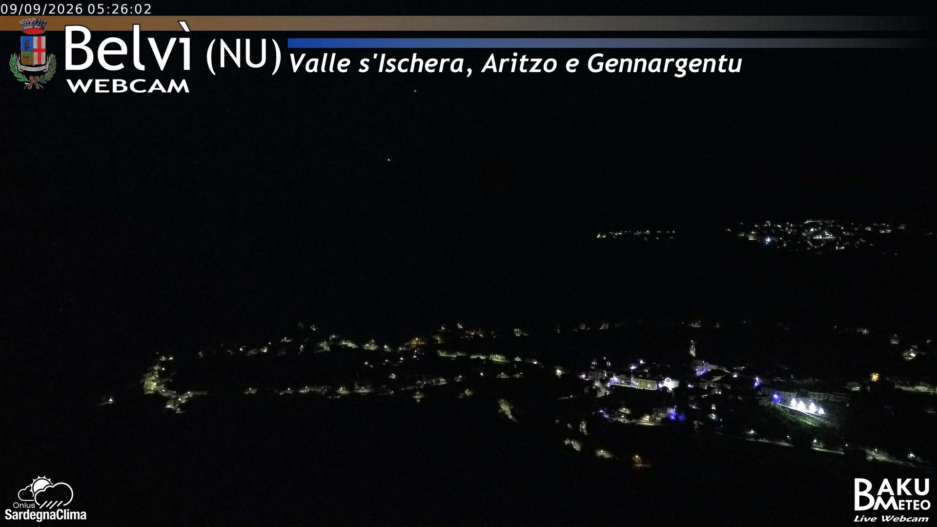 time-lapse frame, Belvì webcam