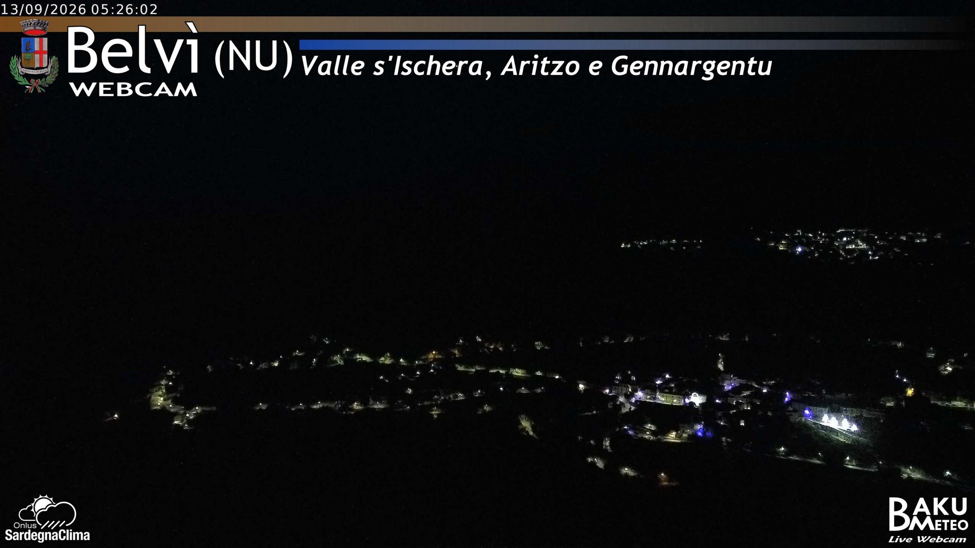 time-lapse frame, Belvì webcam