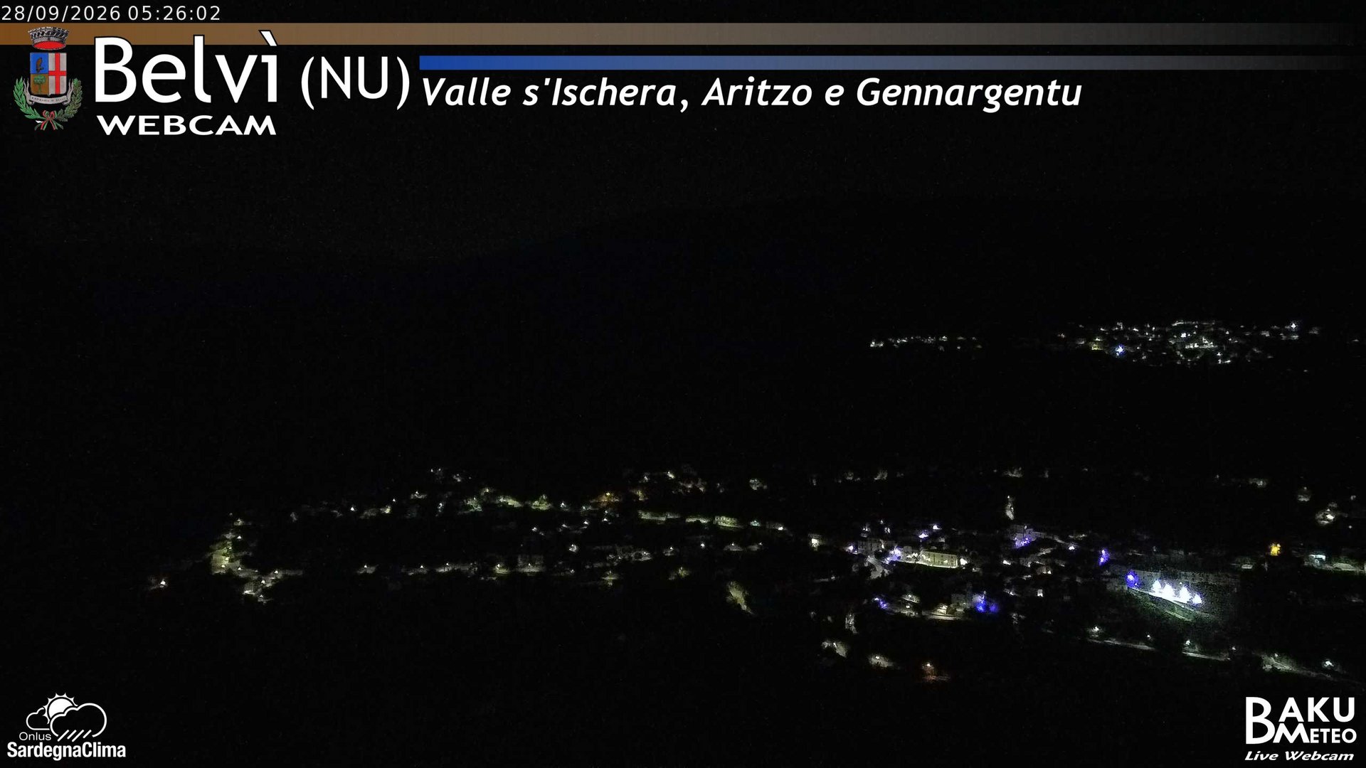time-lapse frame, Belvì webcam