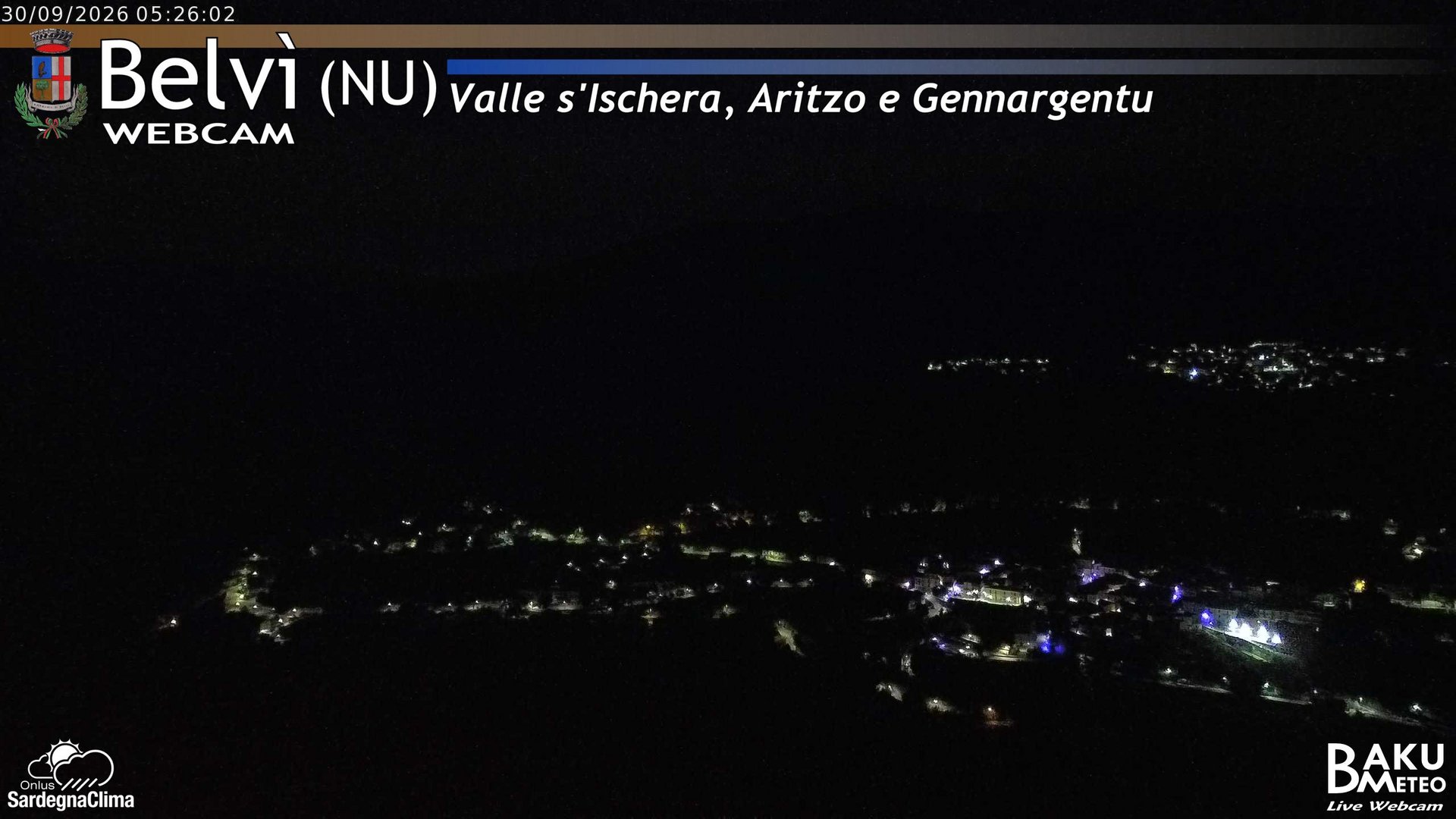 time-lapse frame, Belvì webcam