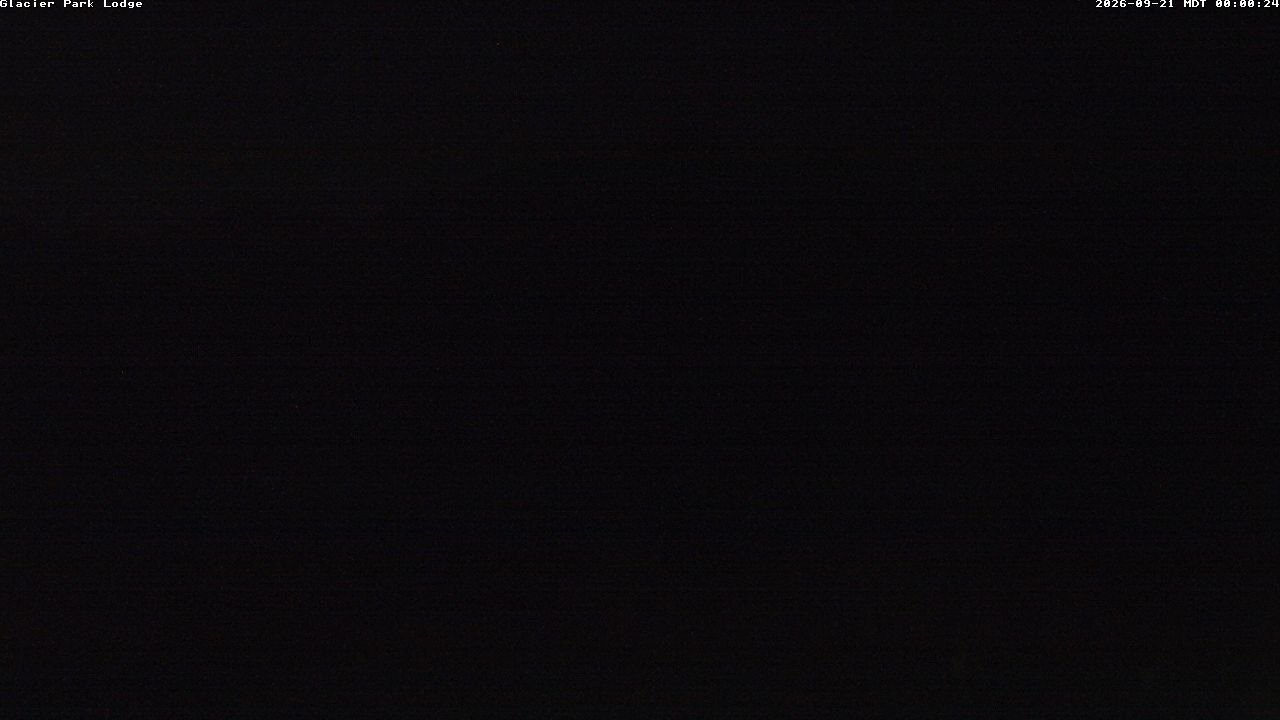 time-lapse frame, Glacier Park Lodge webcam