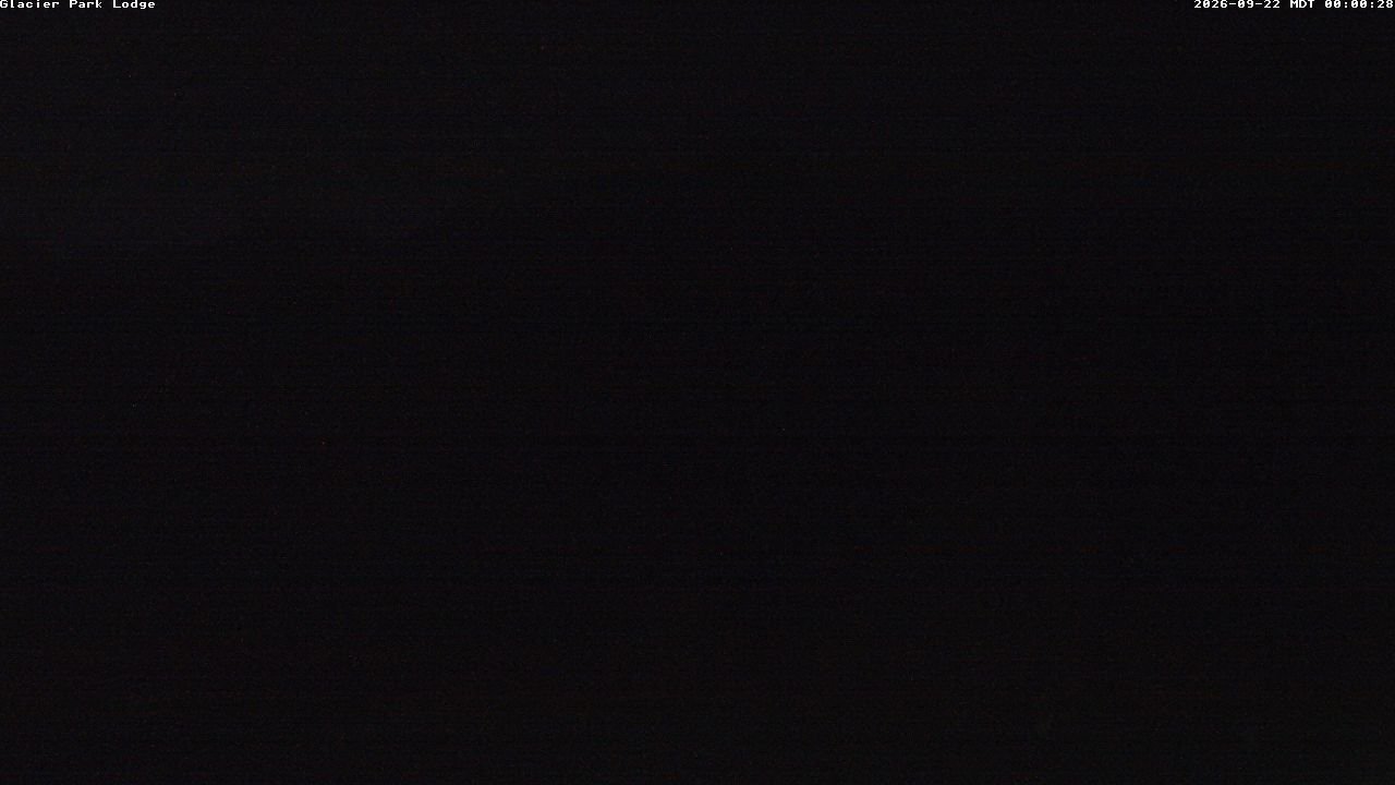 time-lapse frame, Glacier Park Lodge webcam