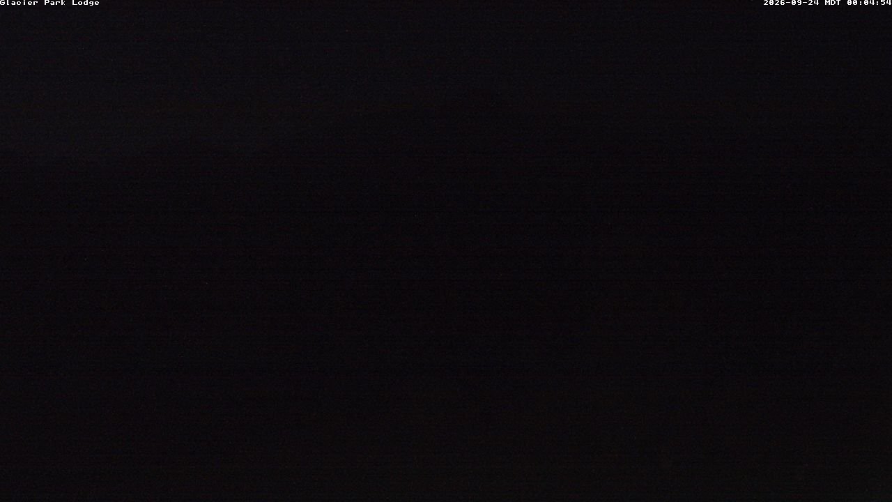 time-lapse frame, Glacier Park Lodge webcam