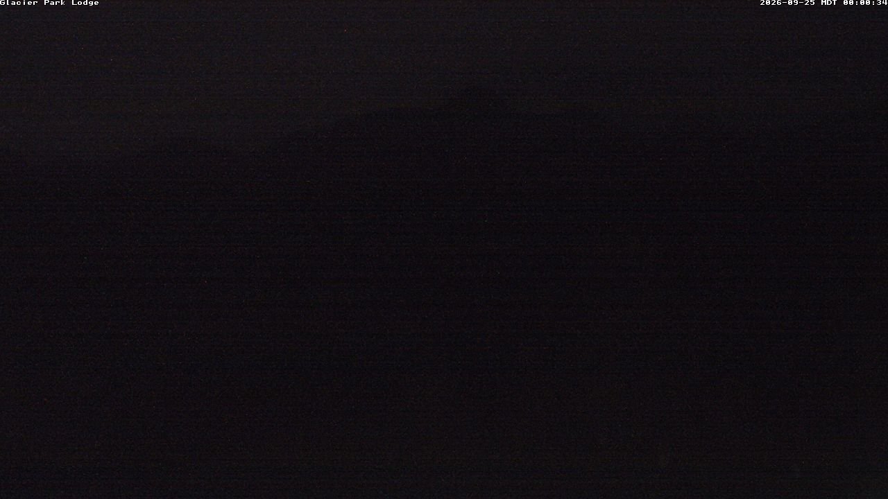 time-lapse frame, Glacier Park Lodge webcam