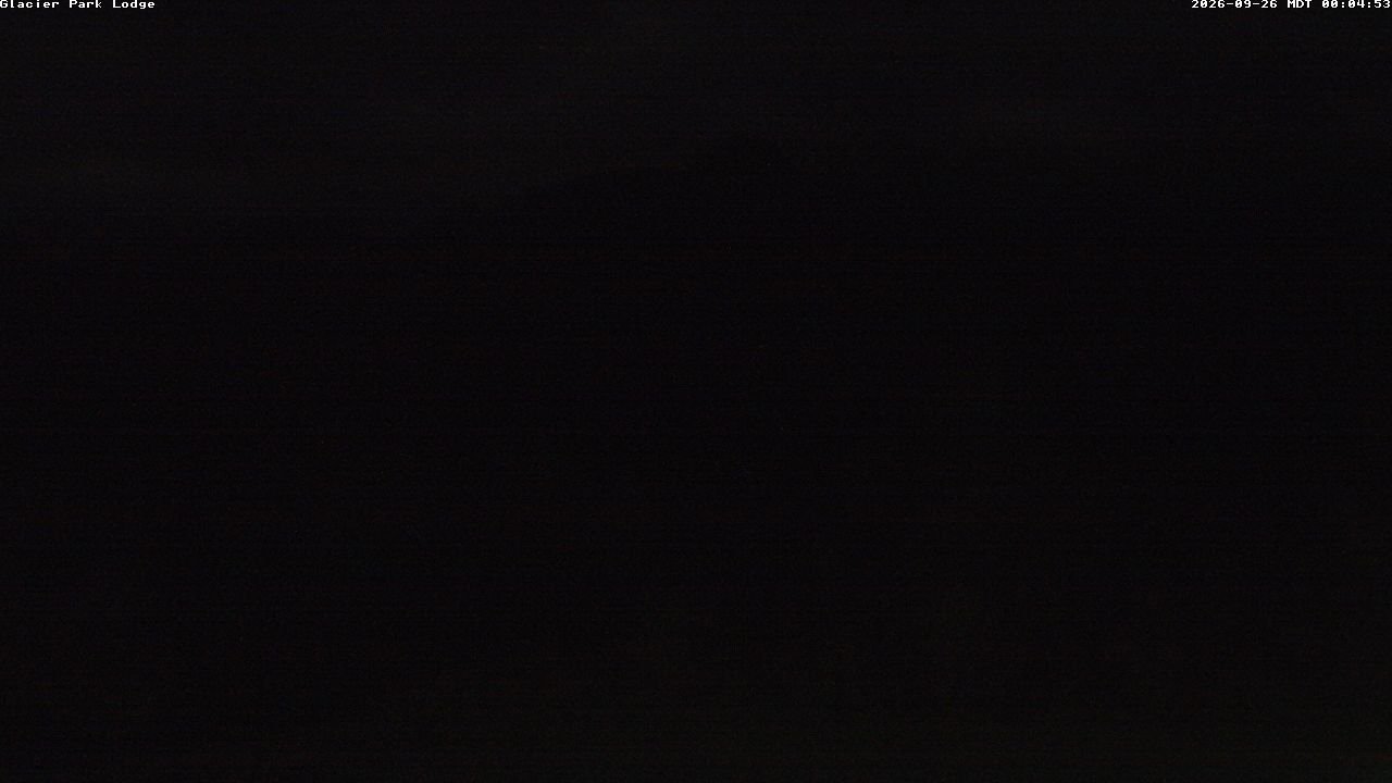 time-lapse frame, Glacier Park Lodge webcam