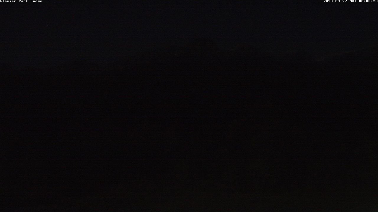 time-lapse frame, Glacier Park Lodge webcam