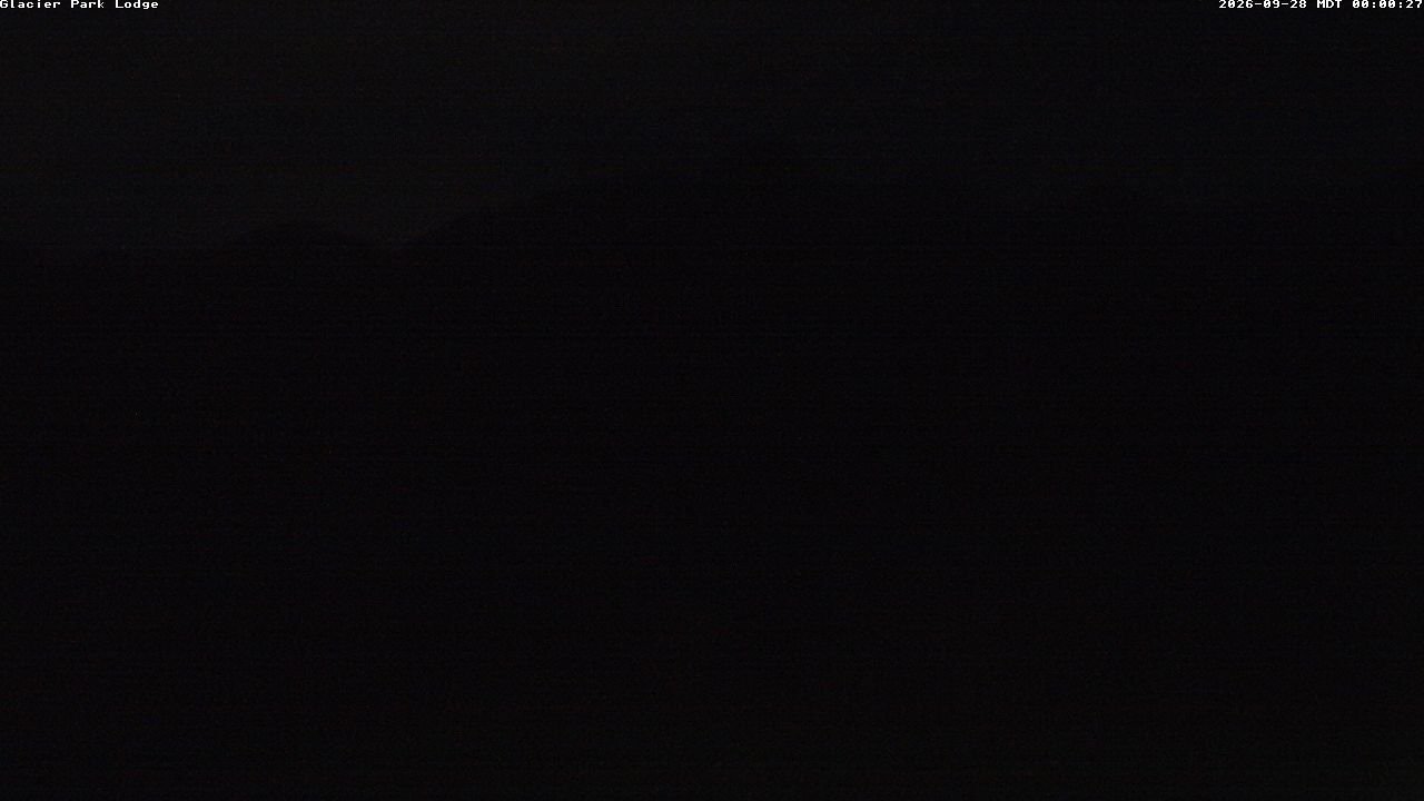 time-lapse frame, Glacier Park Lodge webcam