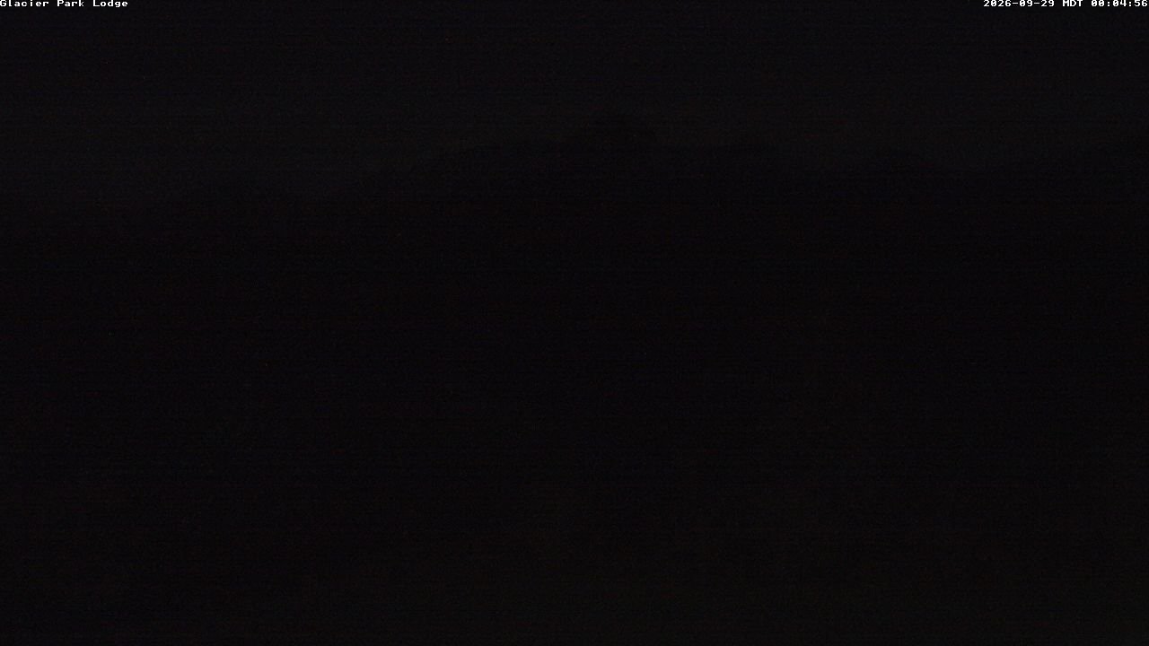 time-lapse frame, Glacier Park Lodge webcam