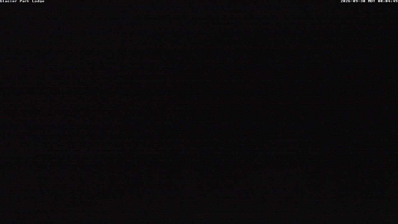 time-lapse frame, Glacier Park Lodge webcam