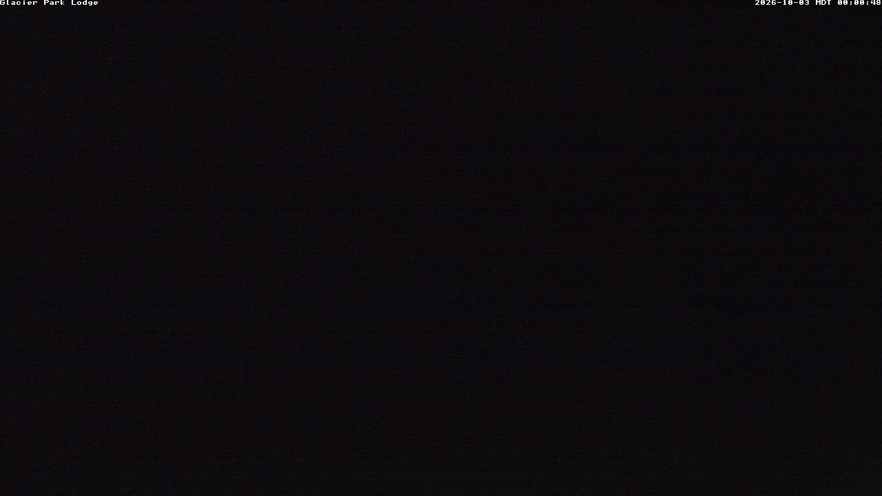 time-lapse frame, Glacier Park Lodge webcam