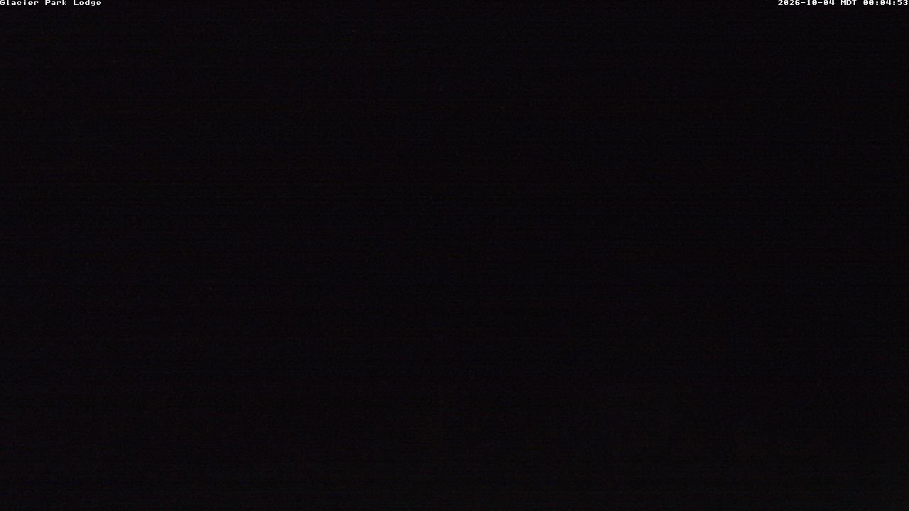 time-lapse frame, Glacier Park Lodge webcam