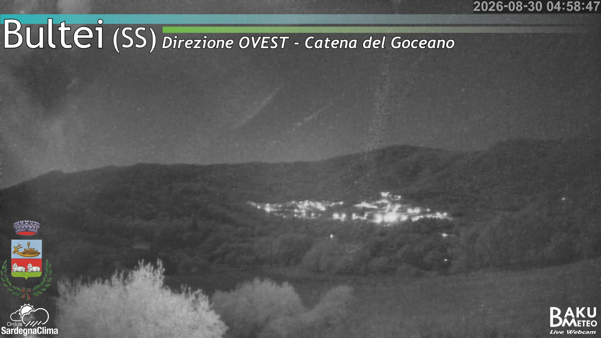 time-lapse frame, Bultei webcam