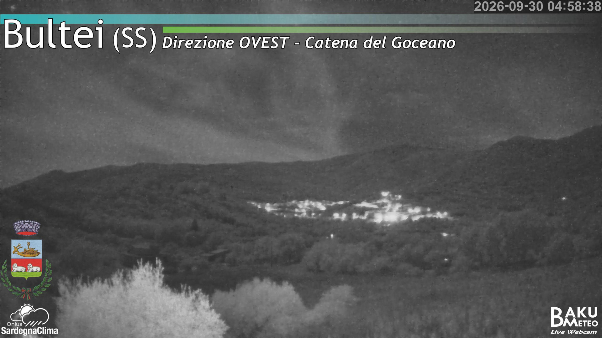 time-lapse frame, Bultei webcam
