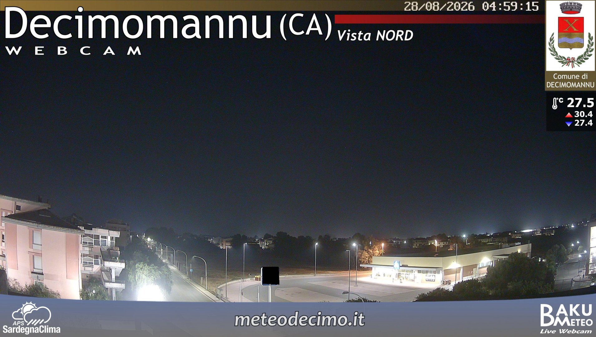 time-lapse frame, Decimomannu Nord webcam