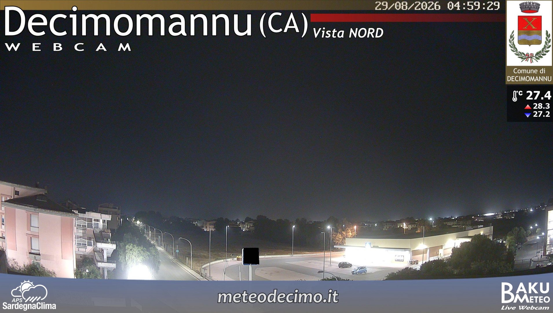 time-lapse frame, Decimomannu Nord webcam